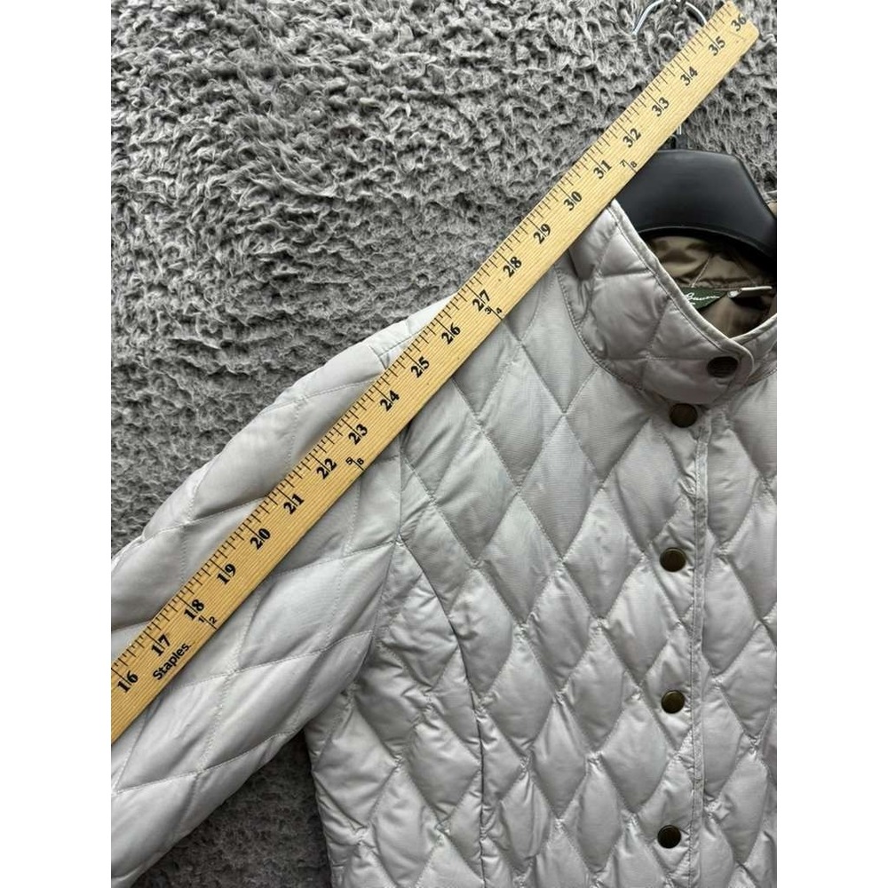 Eddie Bauer EB 550 Fill Power Goose Down Quilted Jacket Grey Womens Size M - Picture 13 of 15
